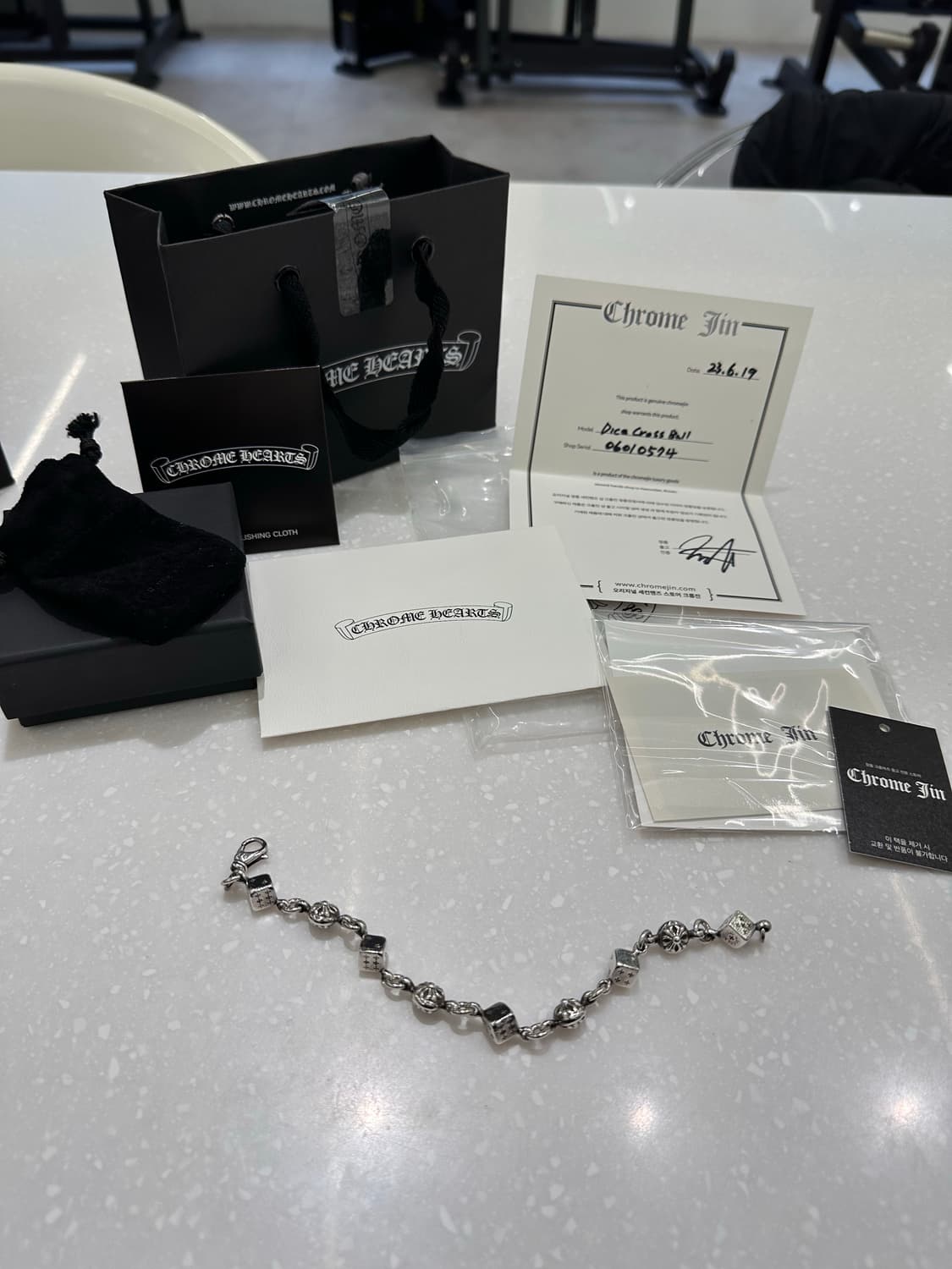 9링크 크롬하츠 다이스 팔찌 상품이미지1