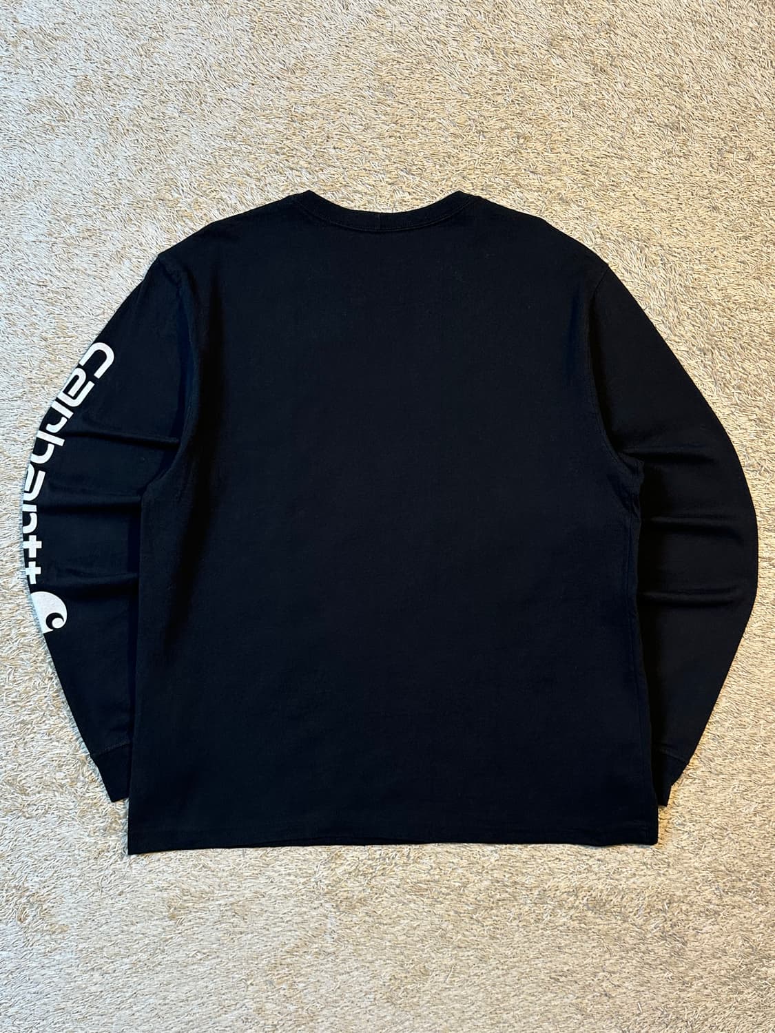 칼하트 CARHARTT 오리지널핏 사이드라인 롱슬리브 블랙 상품이미지1