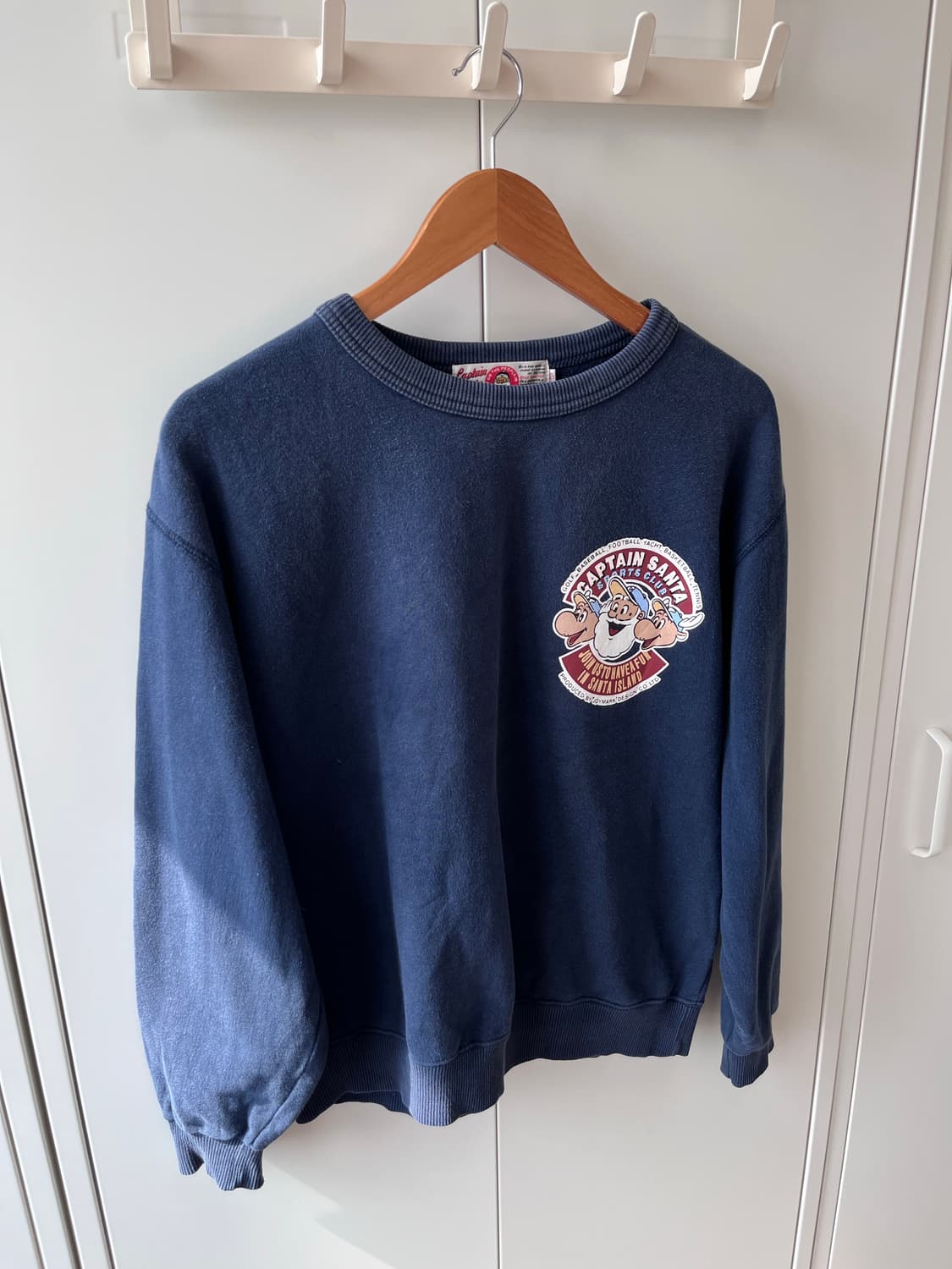Captain santa 캡틴 산타 빈티지 네이비 맨투맨 상품이미지6