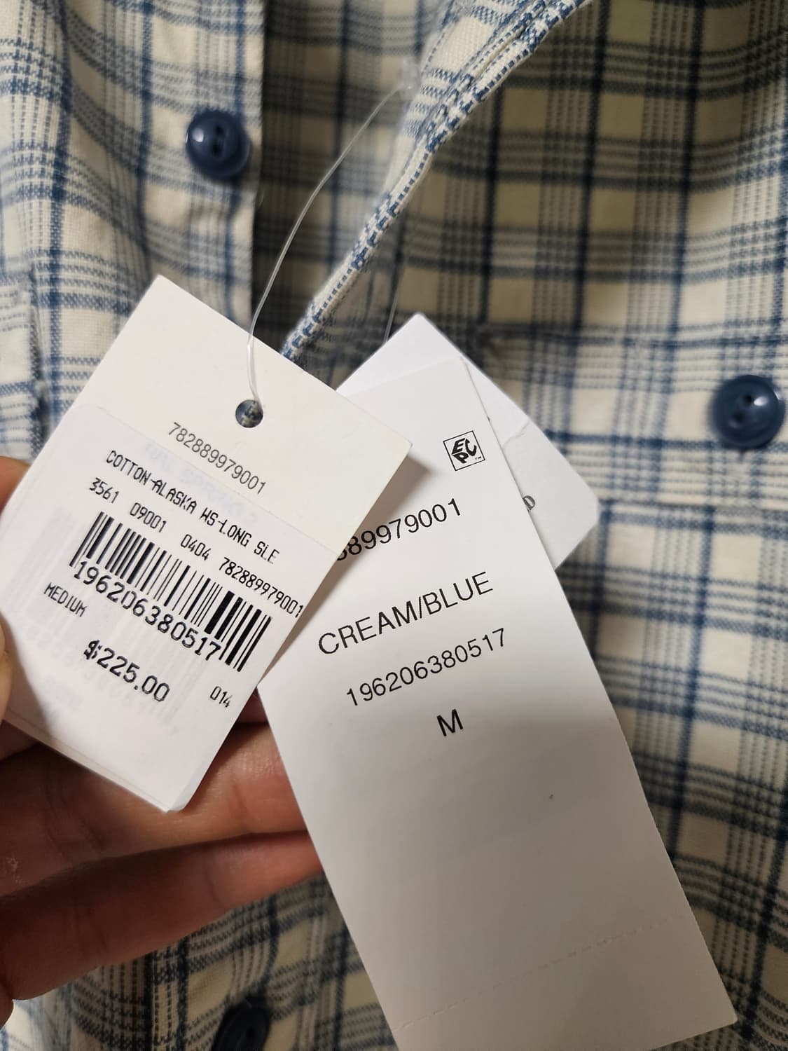 rrl 더블알엘 블루 체크 알래스카 워크 셔츠 상품이미지5