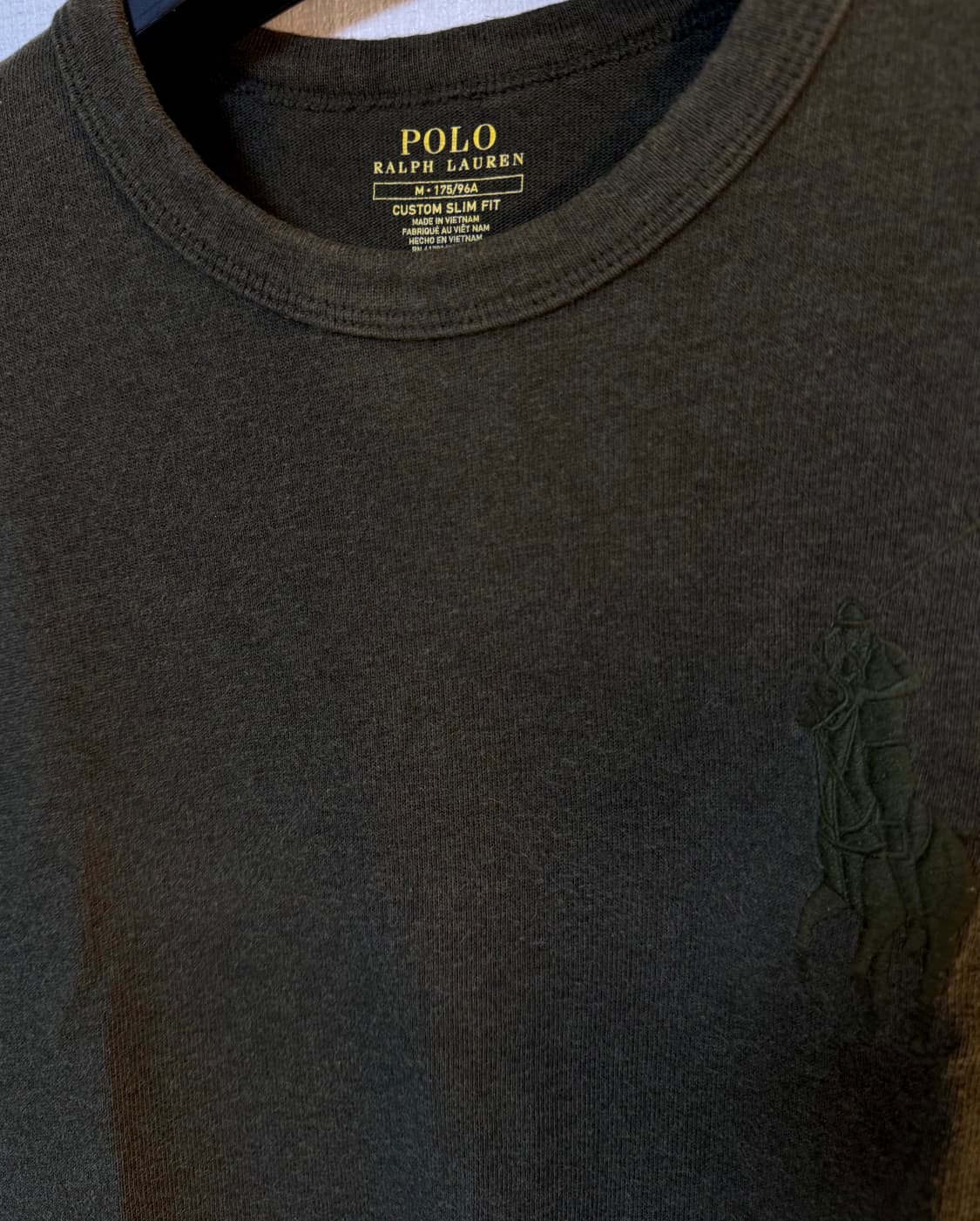 [M]폴로 랄프로렌 빅포니로고 코튼 반팔티 카키 상품이미지4