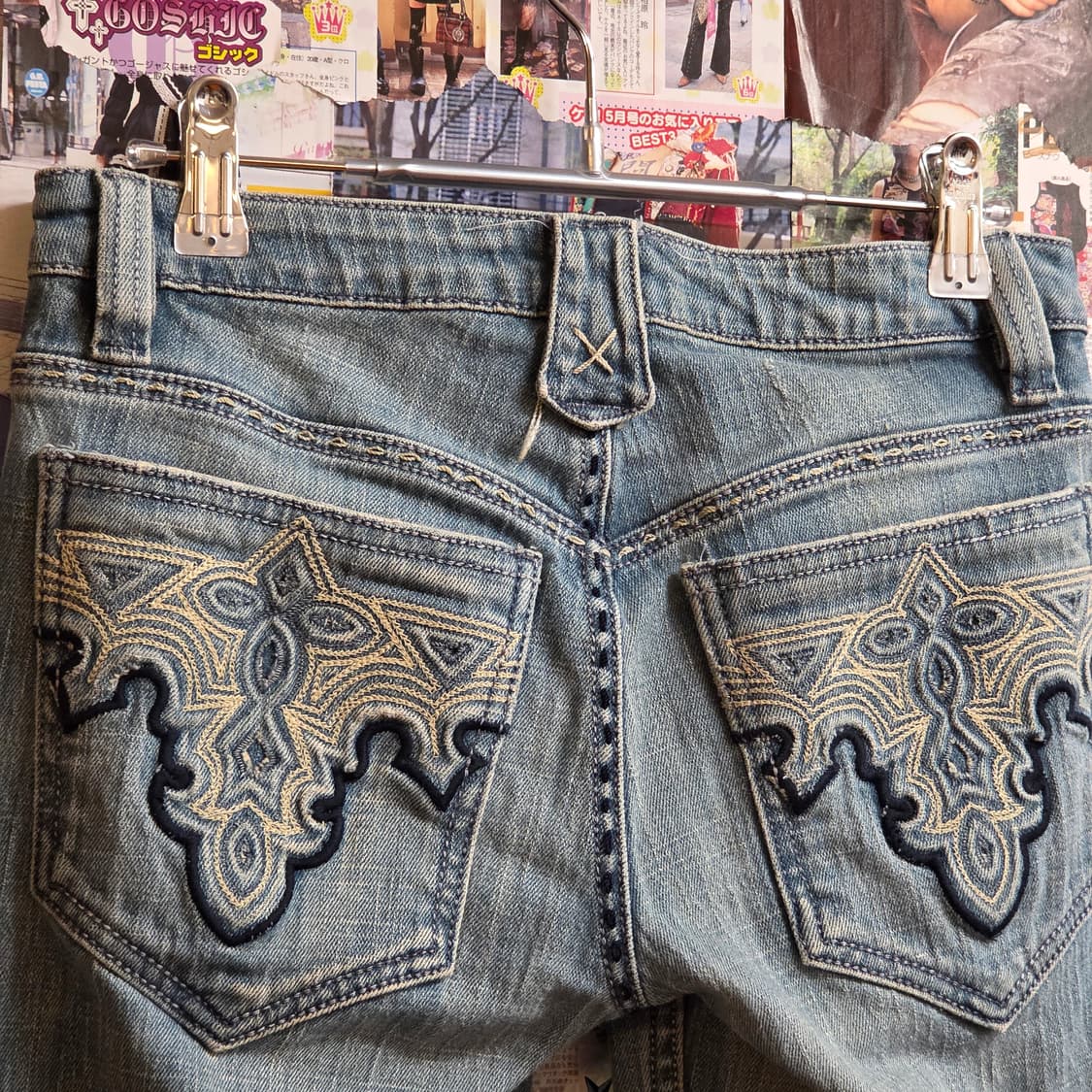 엔틱 데님 USA 웨스턴 자수 부츠컷 팬츠 상품이미지2