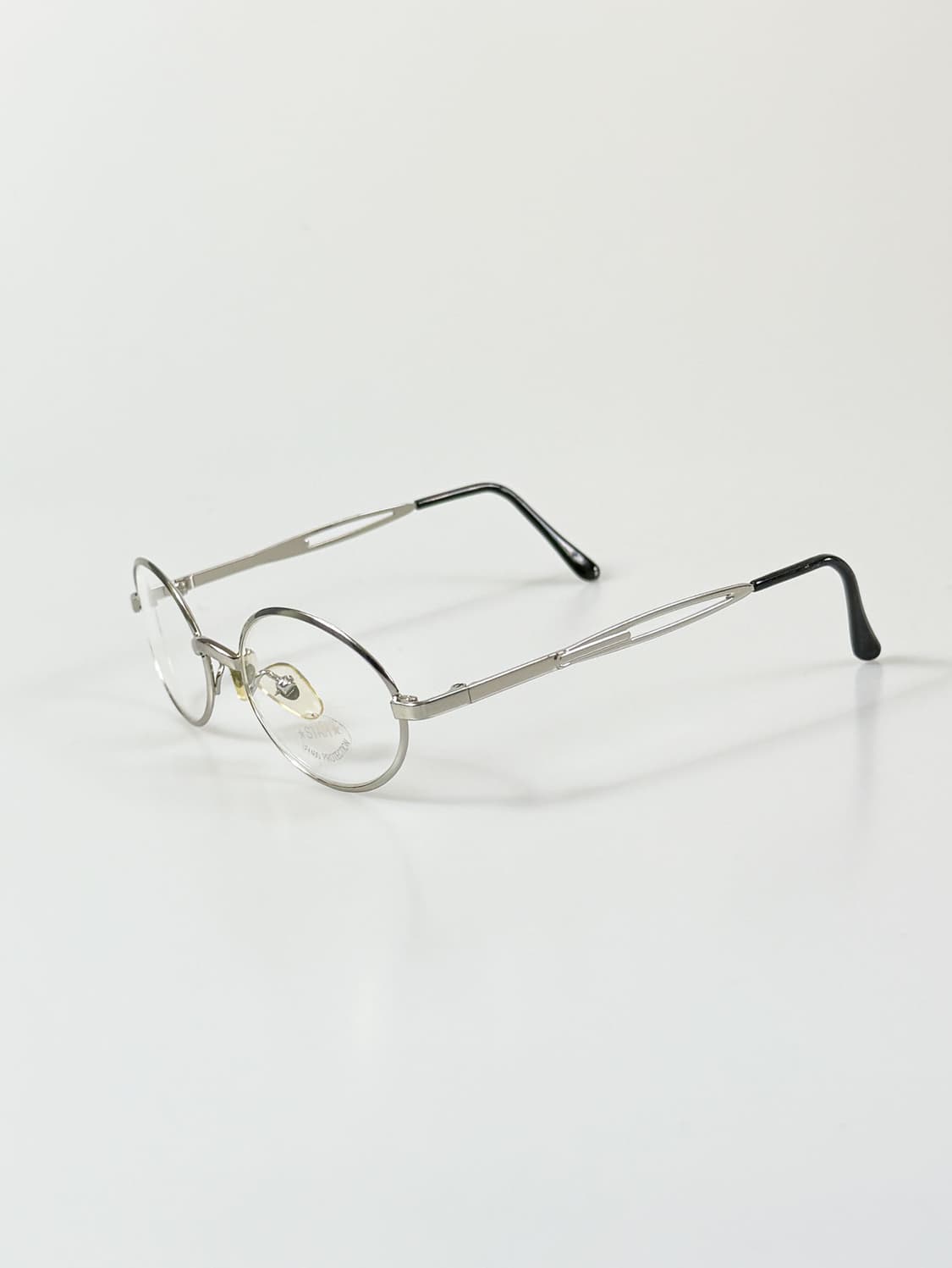 90s 일본제 STAR 실버 오벌 프레임 빈티지 안경 상품이미지3