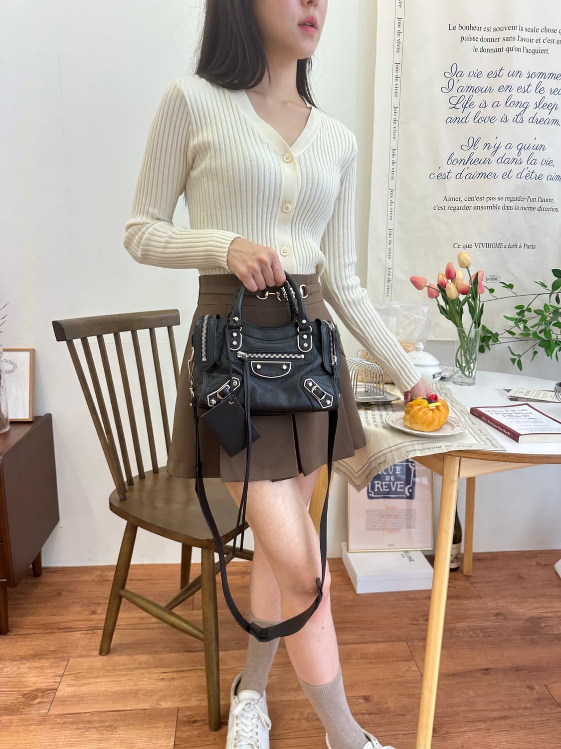 [SA급 정품] 발렌시아가 시티 모터백 미니 블랙 상품이미지8