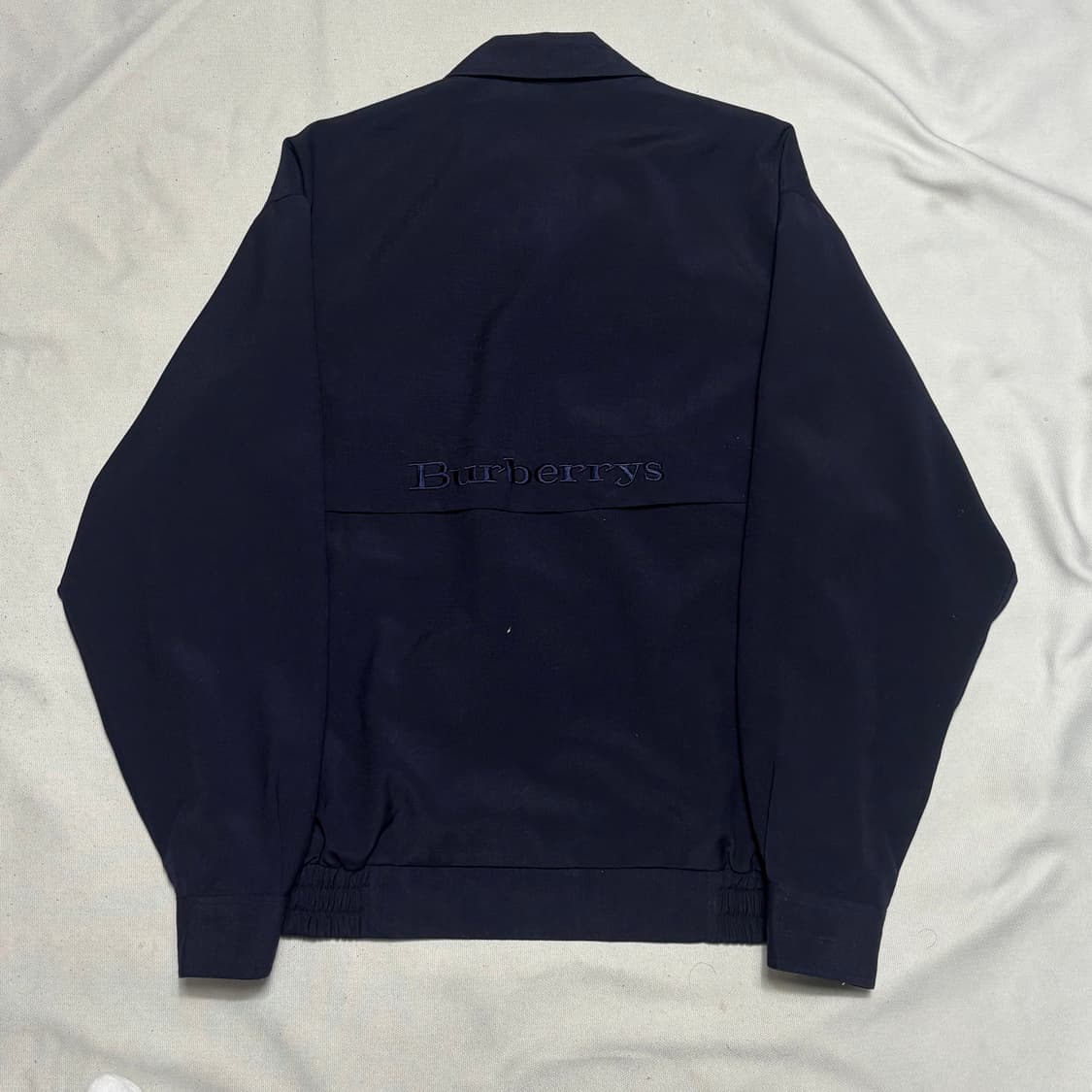 100 버버리 네이비 코튼 자켓 상품이미지3