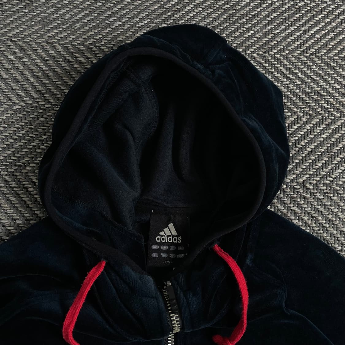 00s 아디다스 y2k 빈티지 벨벳 후드 트랙탑o 3439 상품이미지5