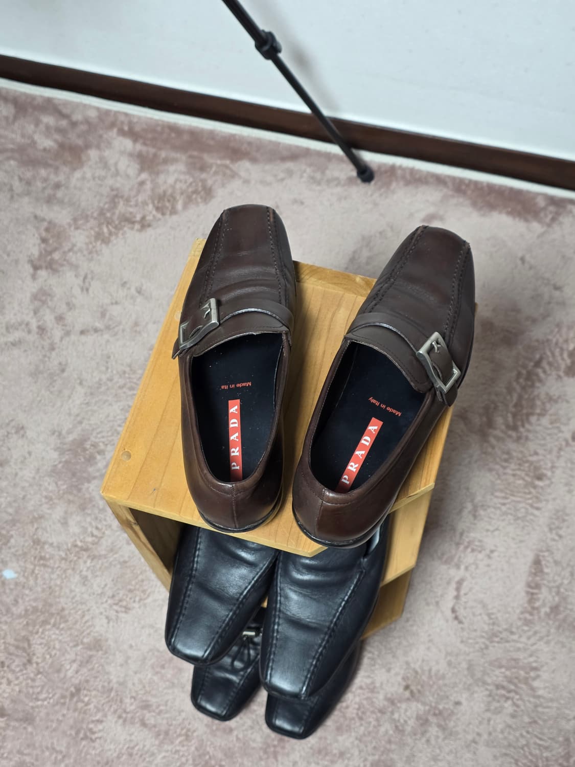 00s Prada sports brown buckle roafers  상품이미지4