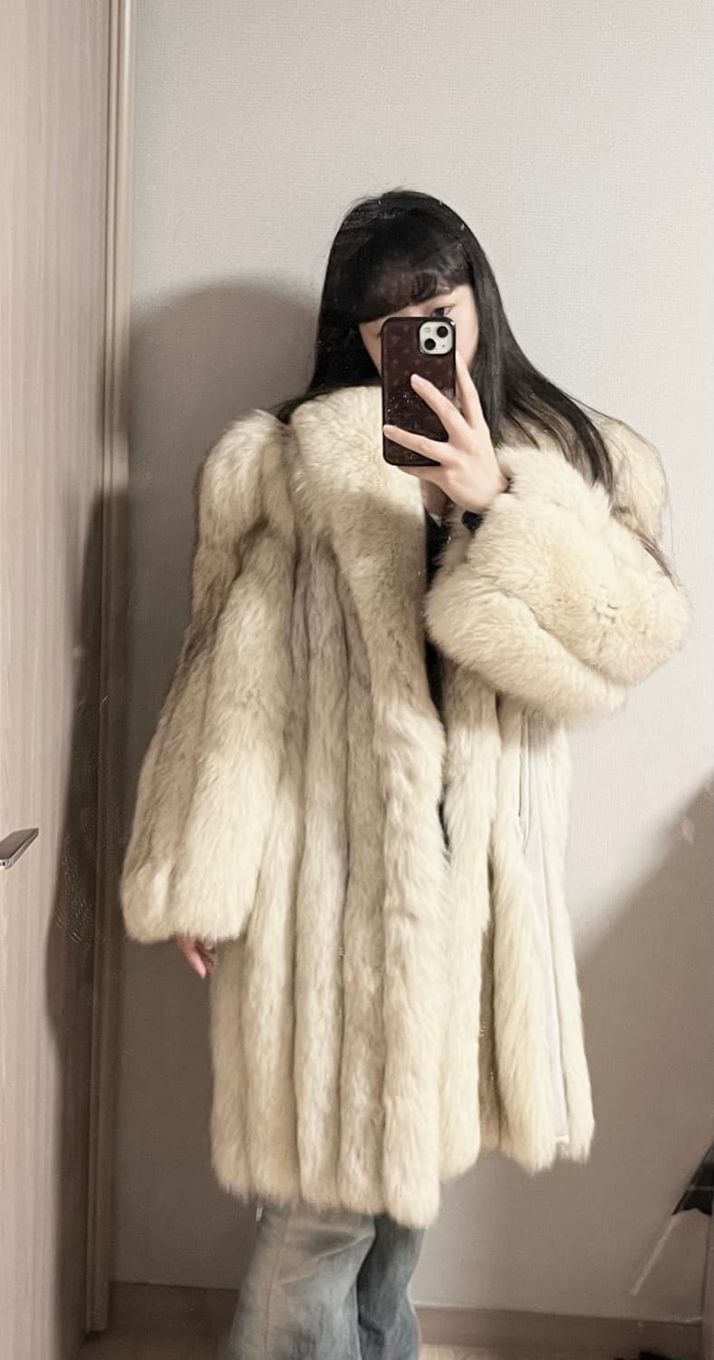 사가폭스 폭스퍼 여우퍼 리얼퍼 퍼코트 퍼자켓 상품이미지2