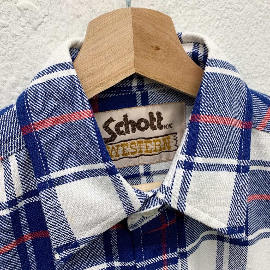 쇼트 웨스턴 체크 포켓 코튼 셔츠 상품이미지7