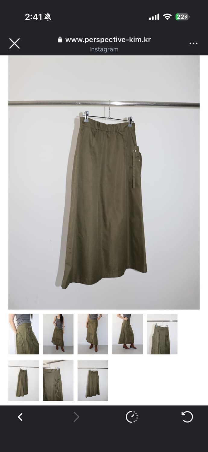 ROSEBUD skirt khaki 상품이미지8