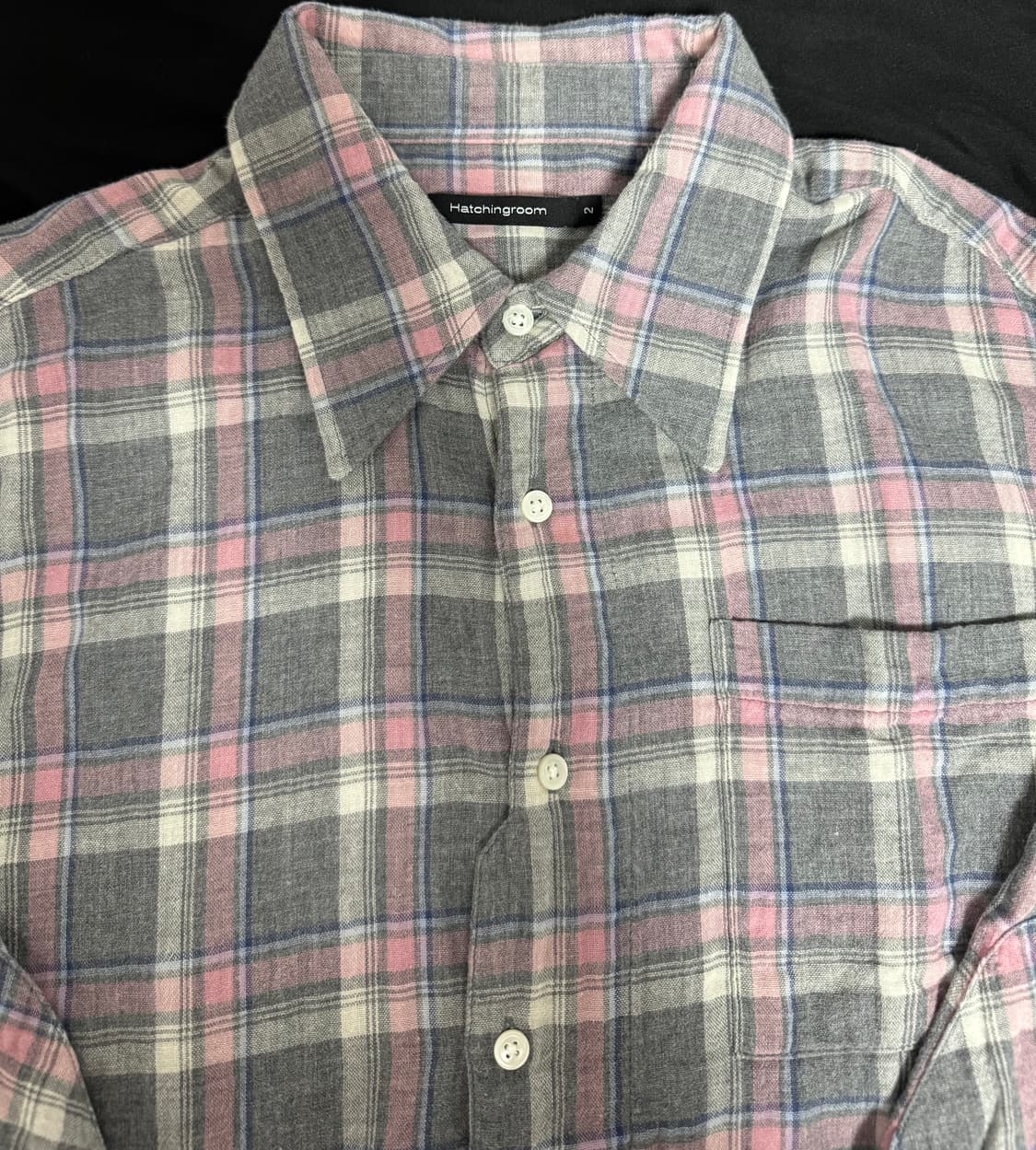 해칭룸 아카이브 셔츠 핑크 그레이 (2) 상품이미지2