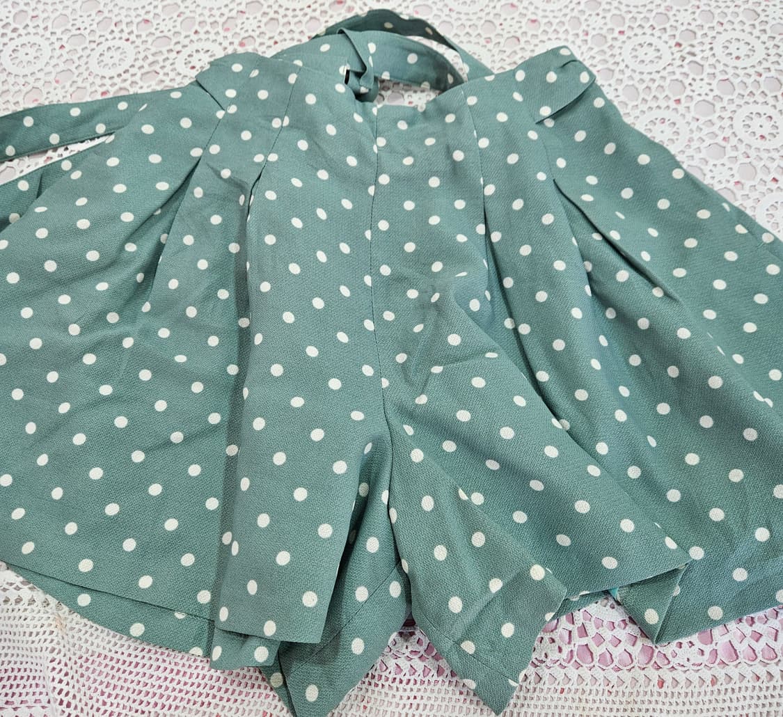 (earth music&ecology) 도트 서스펜더 팬츠 상품이미지8