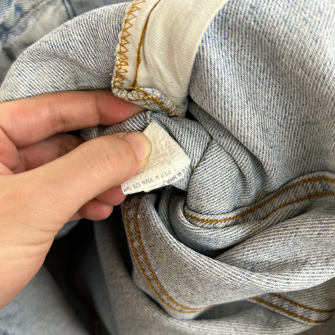 80s USA 리바이스 70505 데님 트러커 상품이미지10