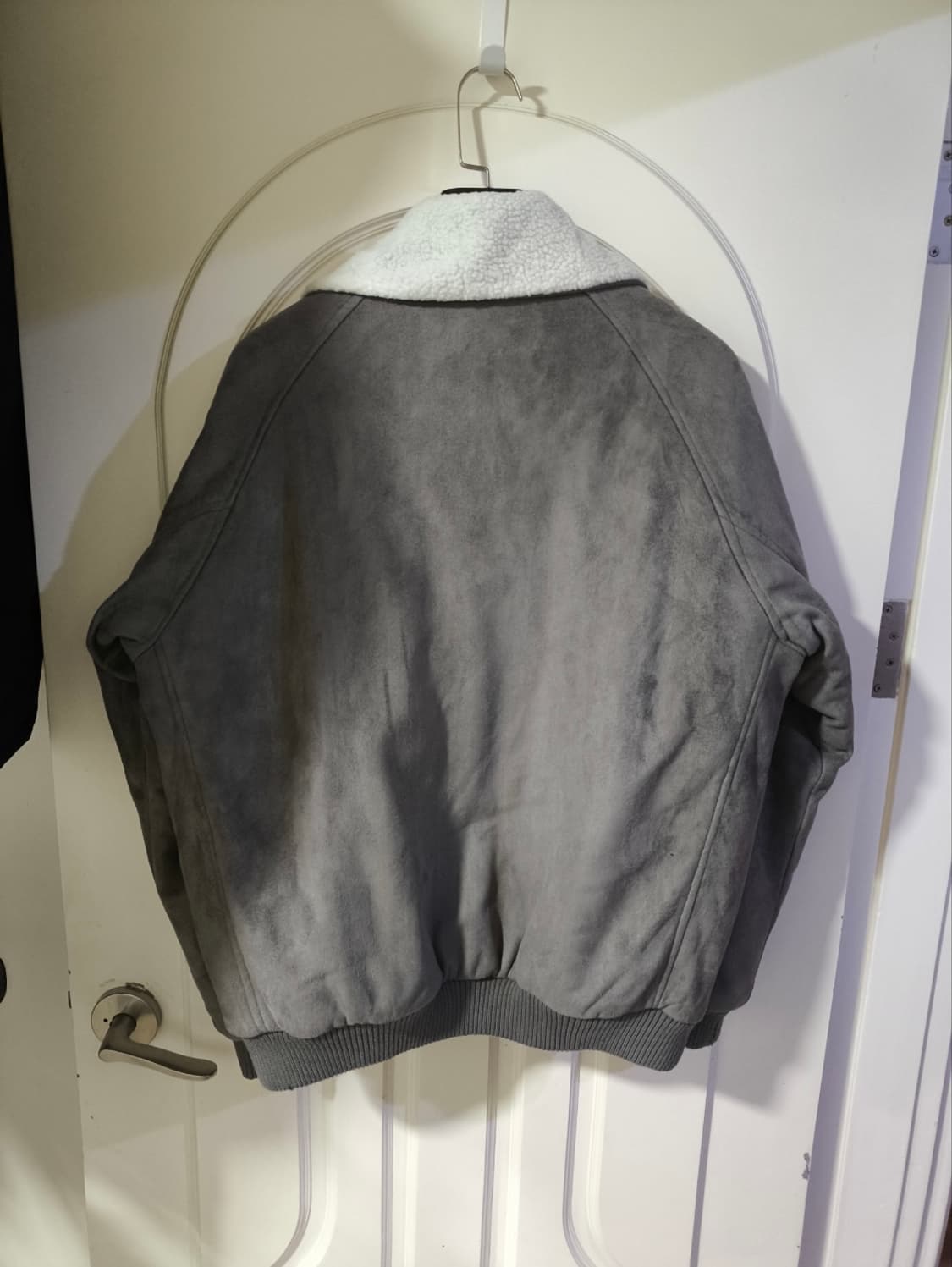 오버핏 ggs 스웨이드 무스탕 봄버 상품이미지5