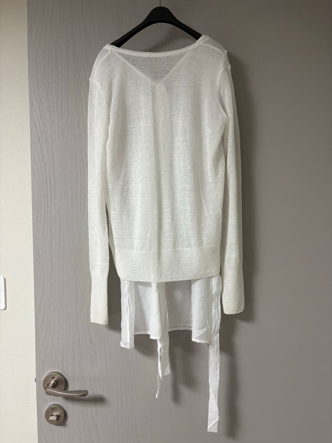 로우타이드 브이넥 니트 탑/ DEEP V-NECK ALPACA KNIT  상품이미지7