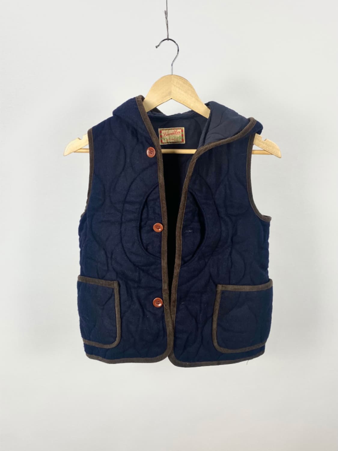 빔즈 보이 퀼팅 후드 베스트 상품이미지3