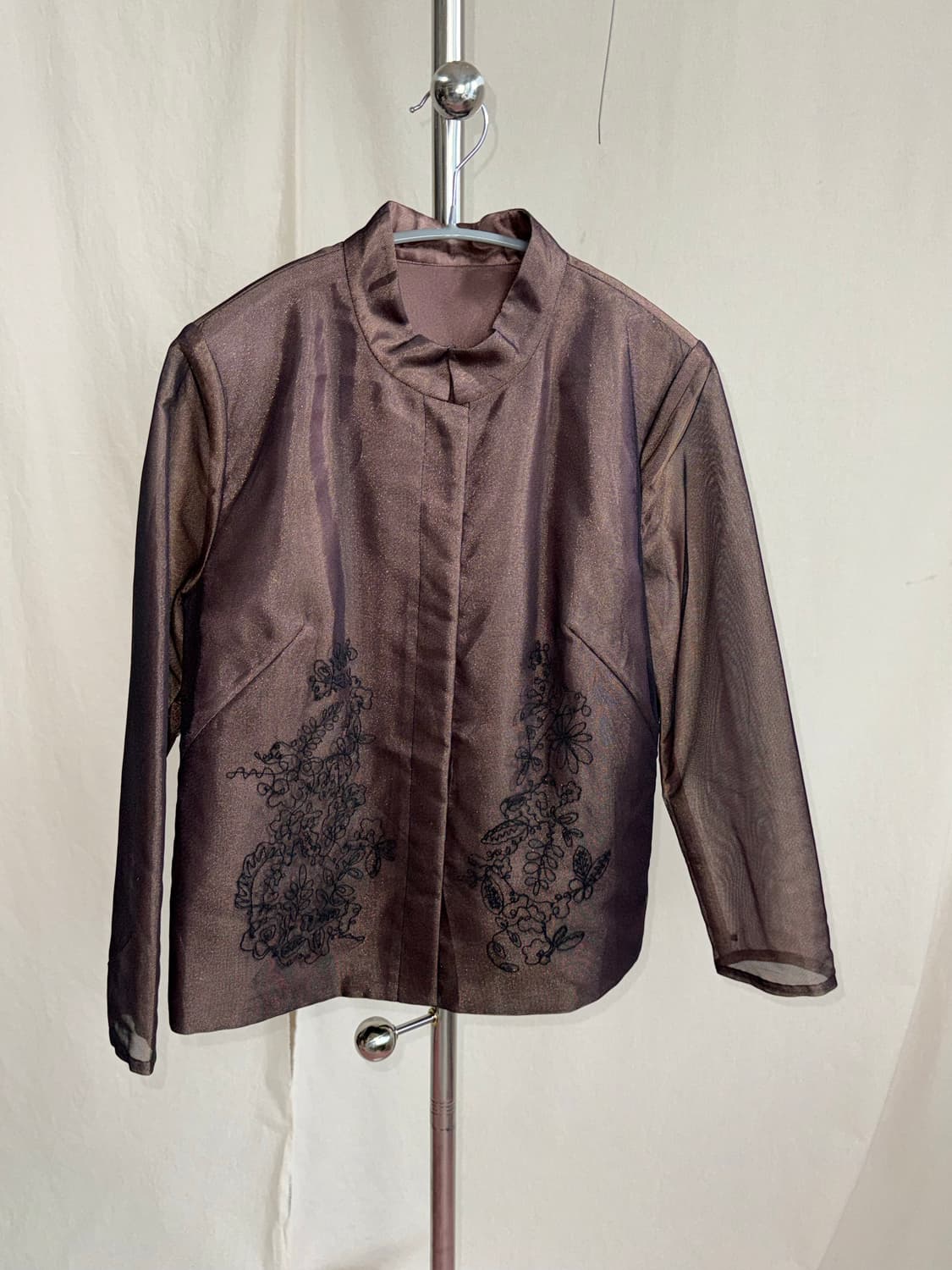 Bon CILIE 오간자 차이나카라 자켓 상품이미지1