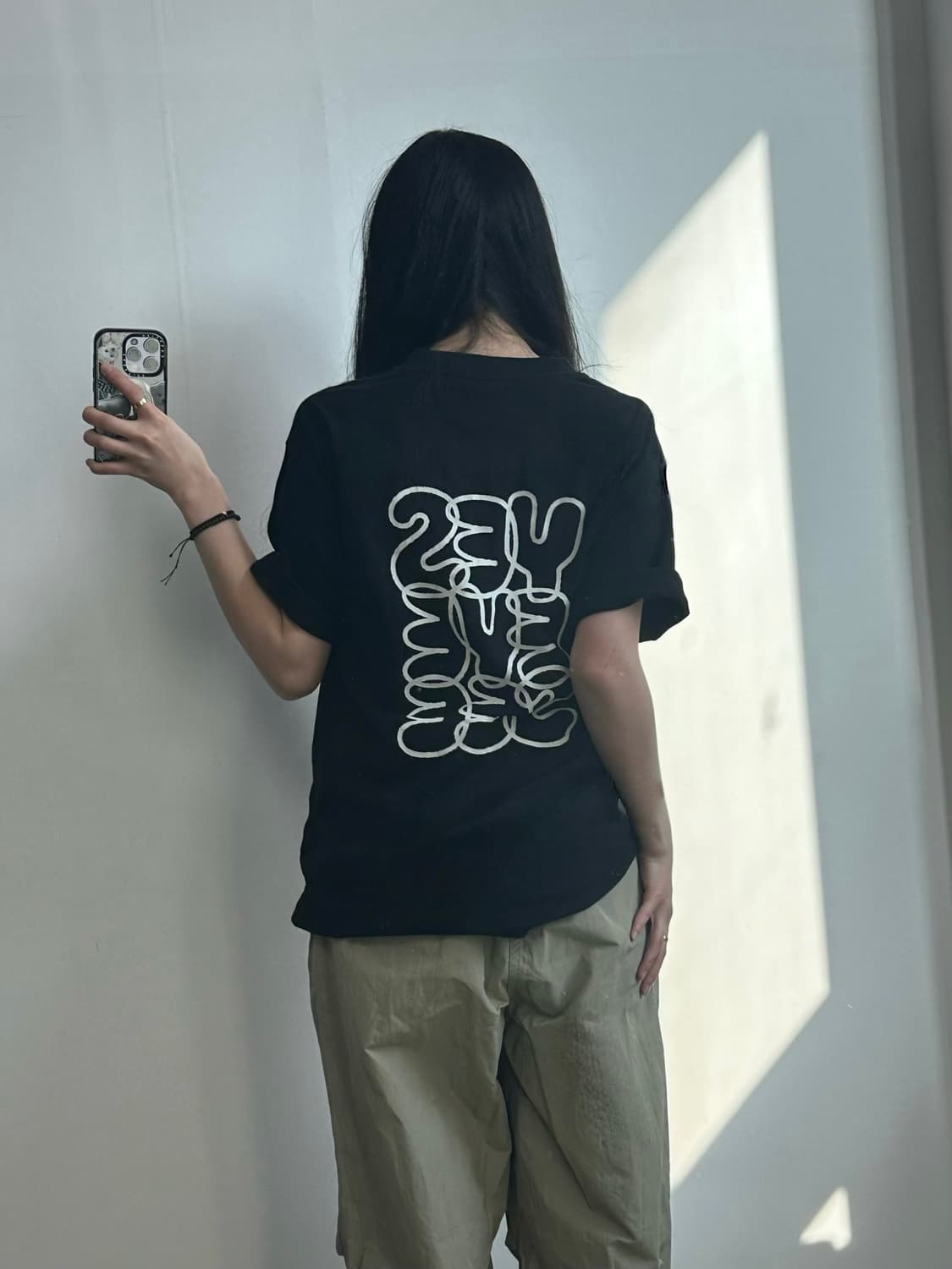 예스아이씨 빅로고 블랙 반팔 티셔츠 상품이미지2