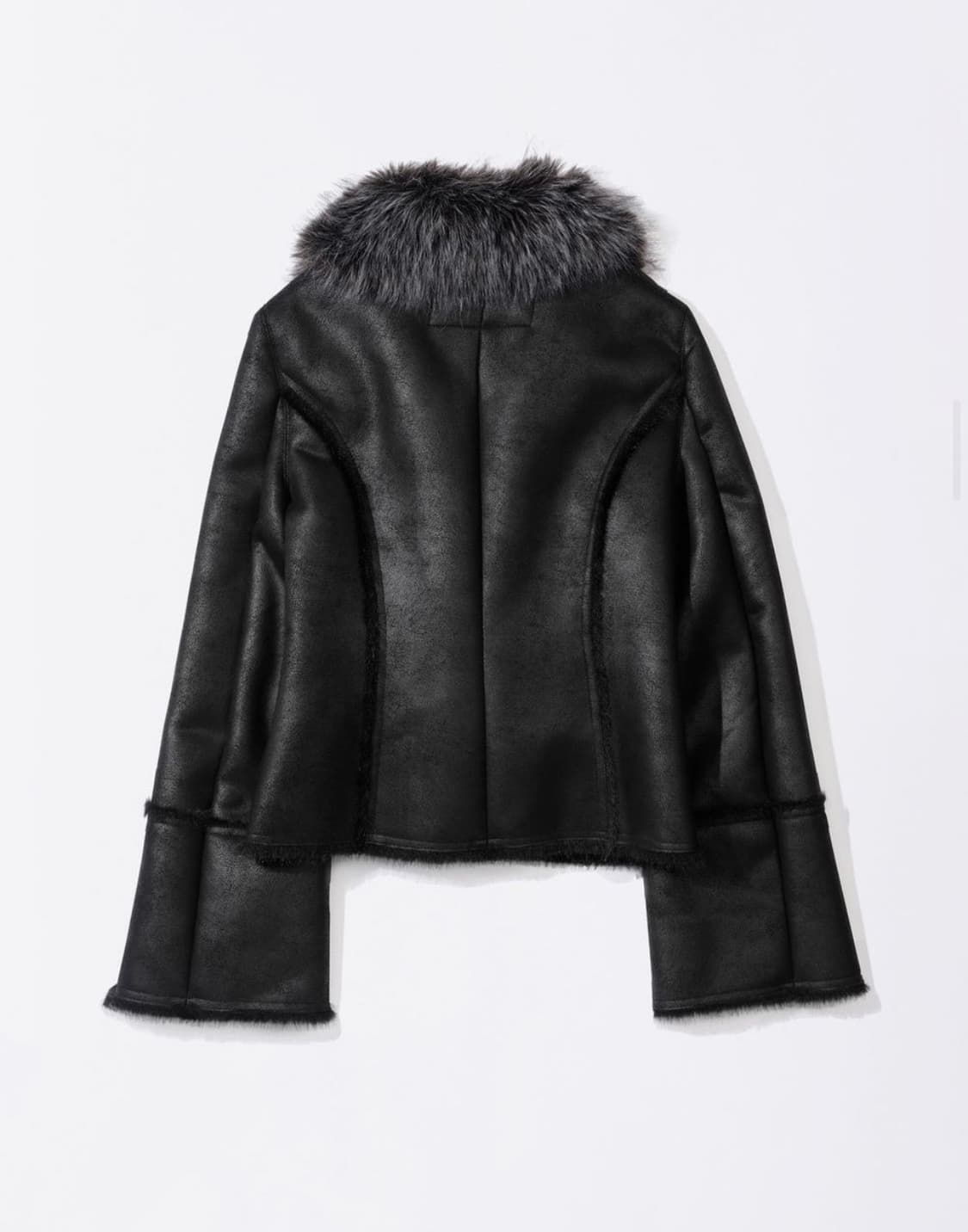 스컬프터 Faux Mouton Toggle Coat Black 상품이미지2