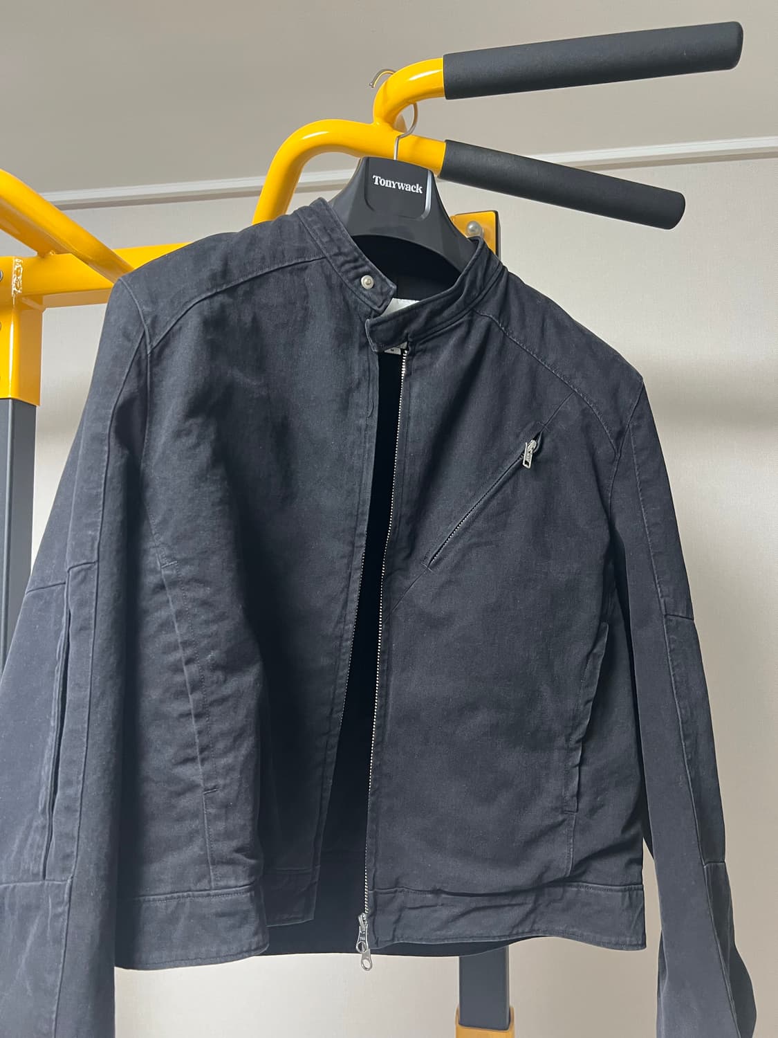 토니웩 가먼트 다이드 코튼 카페 레이서 자켓 m사이즈 상품이미지3