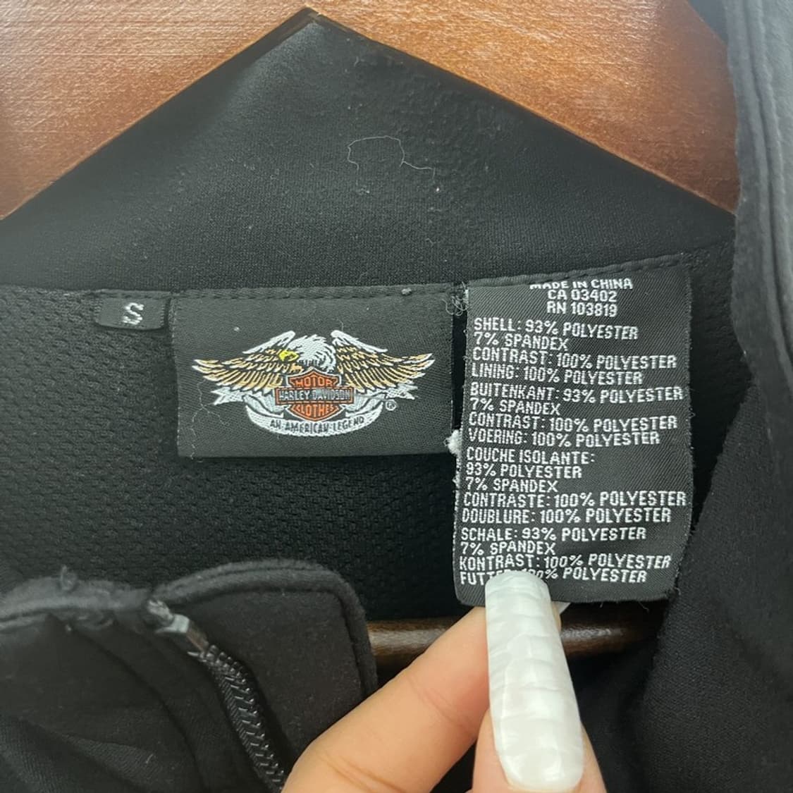 할리 데이비슨 올드스쿨 스트릿 모터사이클 레이싱 집업 S C10733 상품이미지5