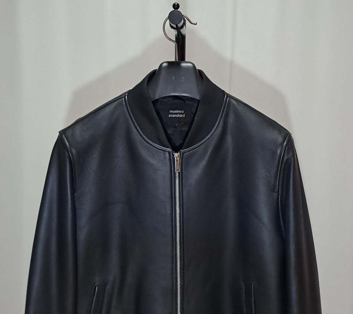 (택포) 무신사 램스킨 블루종 L B60 상품이미지2