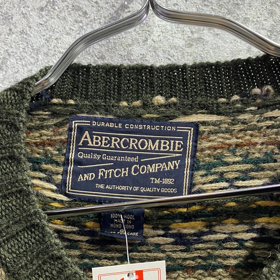 아베크롬비 아가일 패턴 울 니트 b3392 상품이미지3