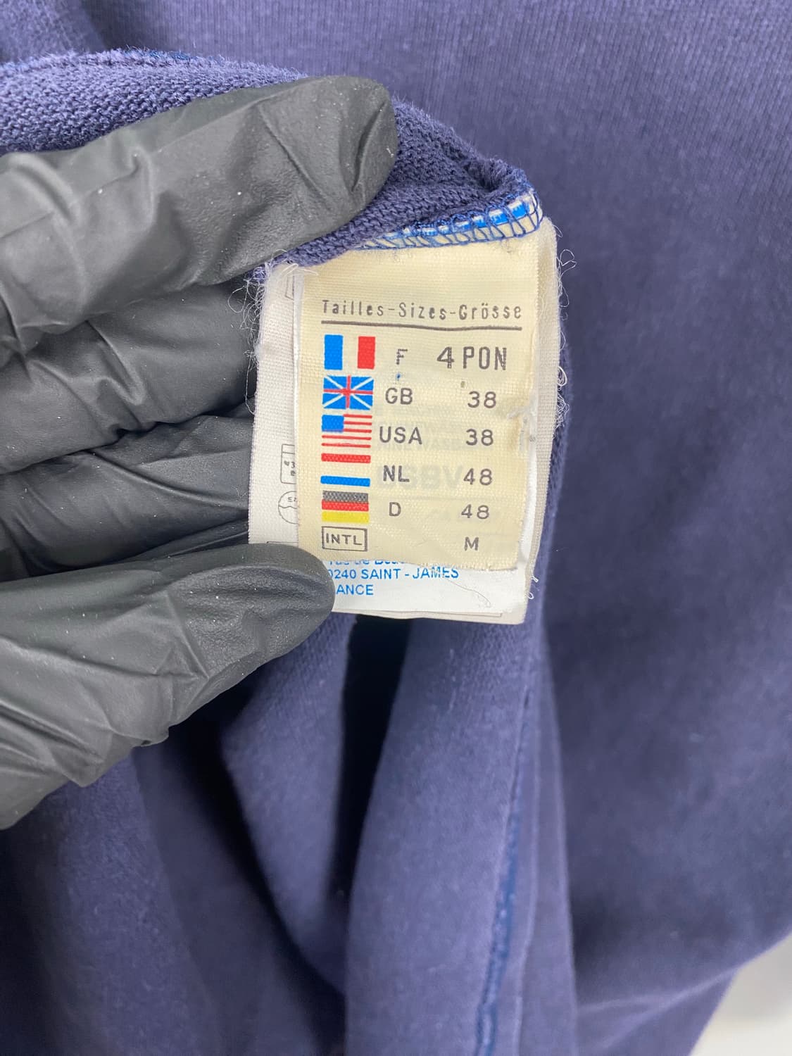 세인트제임스 네이비 길도 롱슬리브 긴팔티 M 상품이미지5