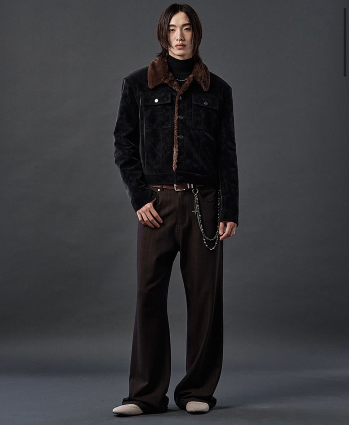 Haleine fur trucker jacket 상품이미지3