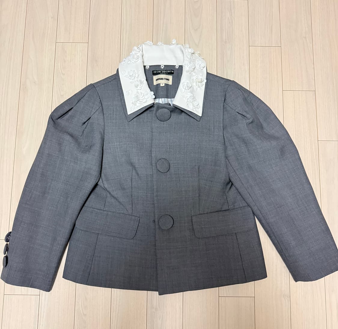 슈슈통 시퀸 카라 재킷 8사이즈 상품이미지3