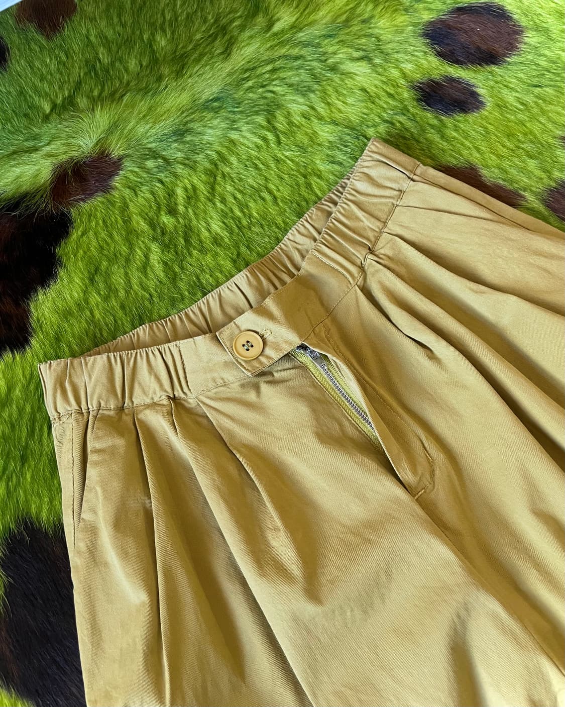 Jpn Vintage 3-Tuck Lime Balloon Pants 상품이미지4