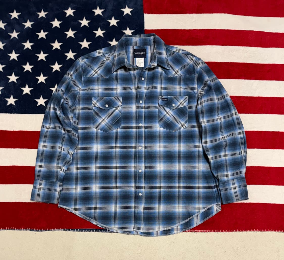 랭글러 웨스턴 체크셔츠 Wrangler western checkshirt 상품이미지1