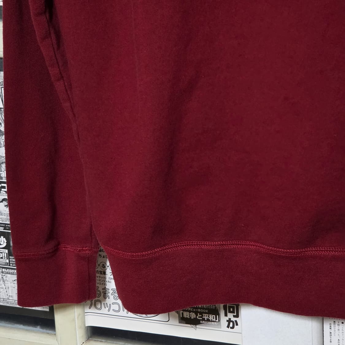 JPN 백넘버 버건디 후드집업 상품이미지7