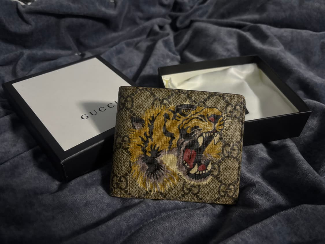 구찌 GG 타이거 반지갑 풀박스 상품이미지1