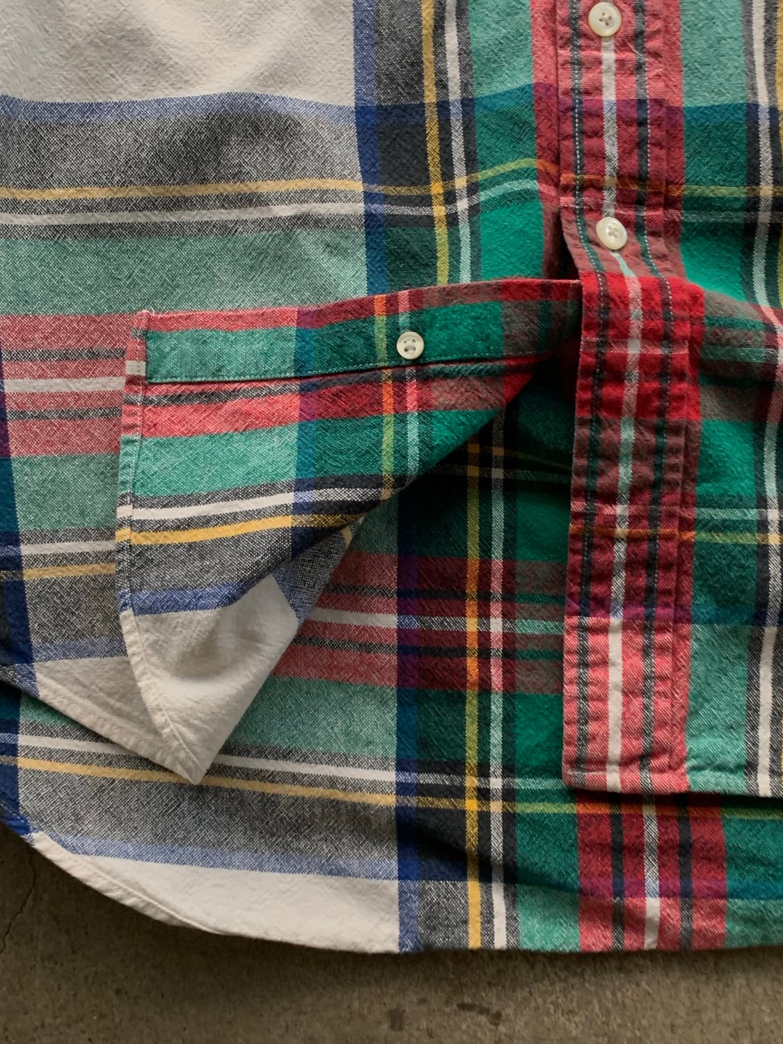 올드 갭 버튼다운 체크 셔츠 상품이미지4