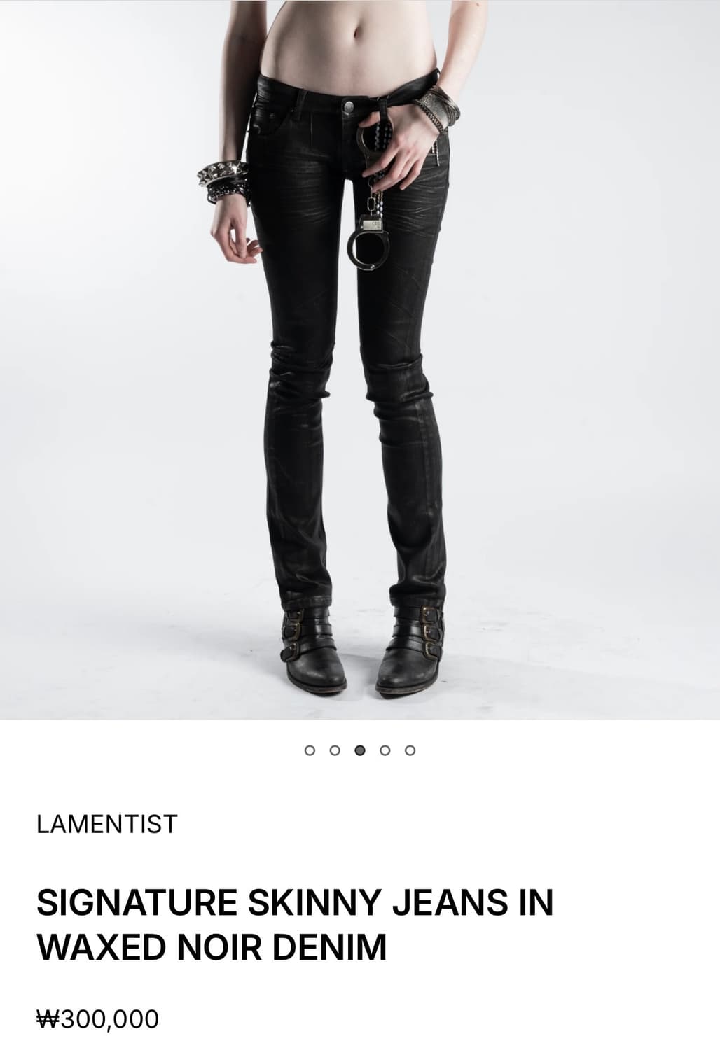 lamentist waxed skinny jeans 왁스진 데님진 상품이미지2