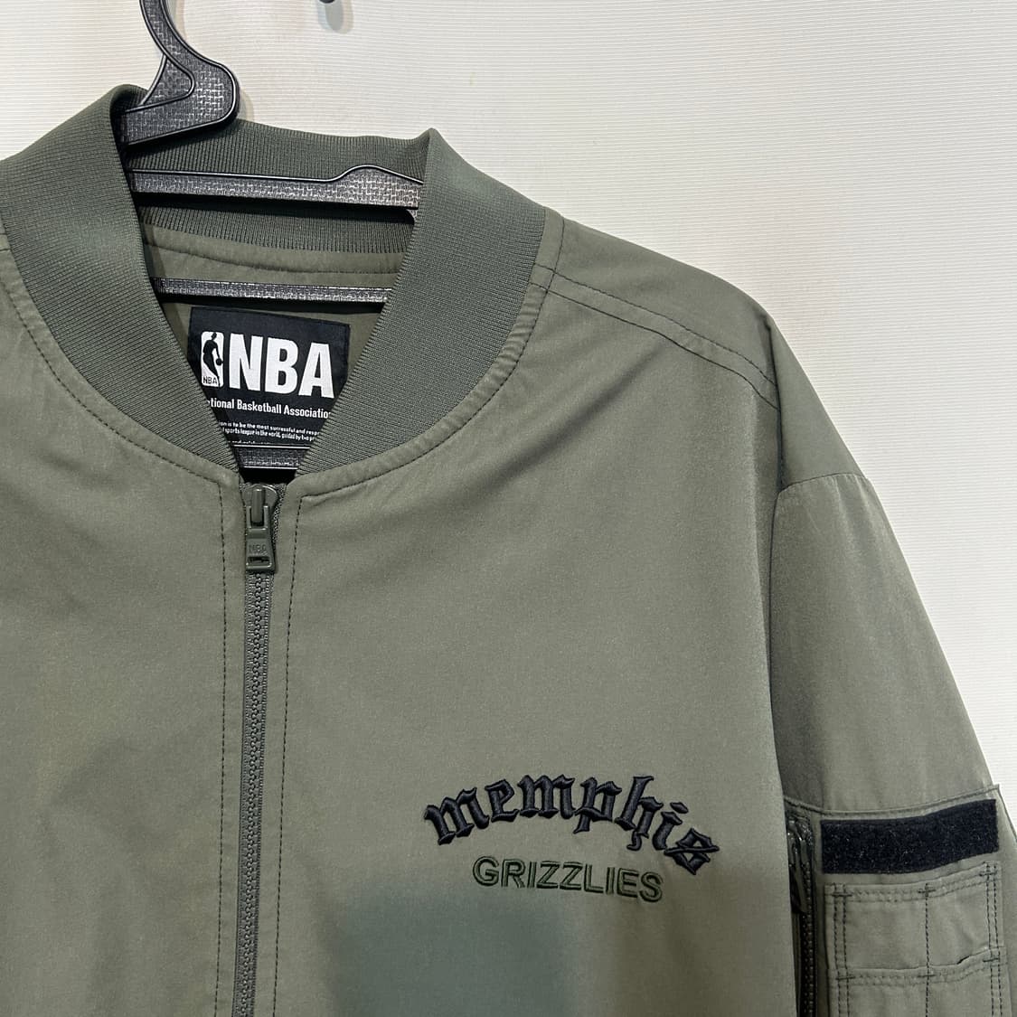 NBA 카키 야상 항공점퍼 M 상품이미지2