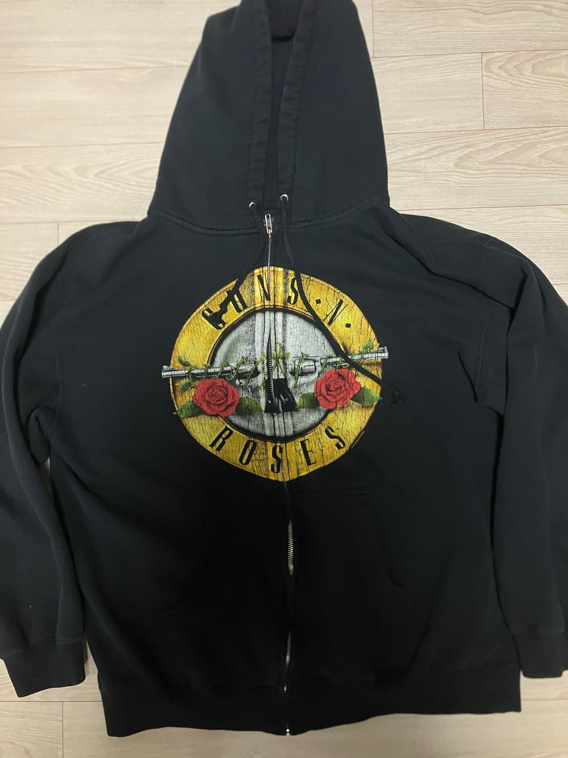 건즈앤로지스 빈티지 후드집업 블랙 상품이미지1