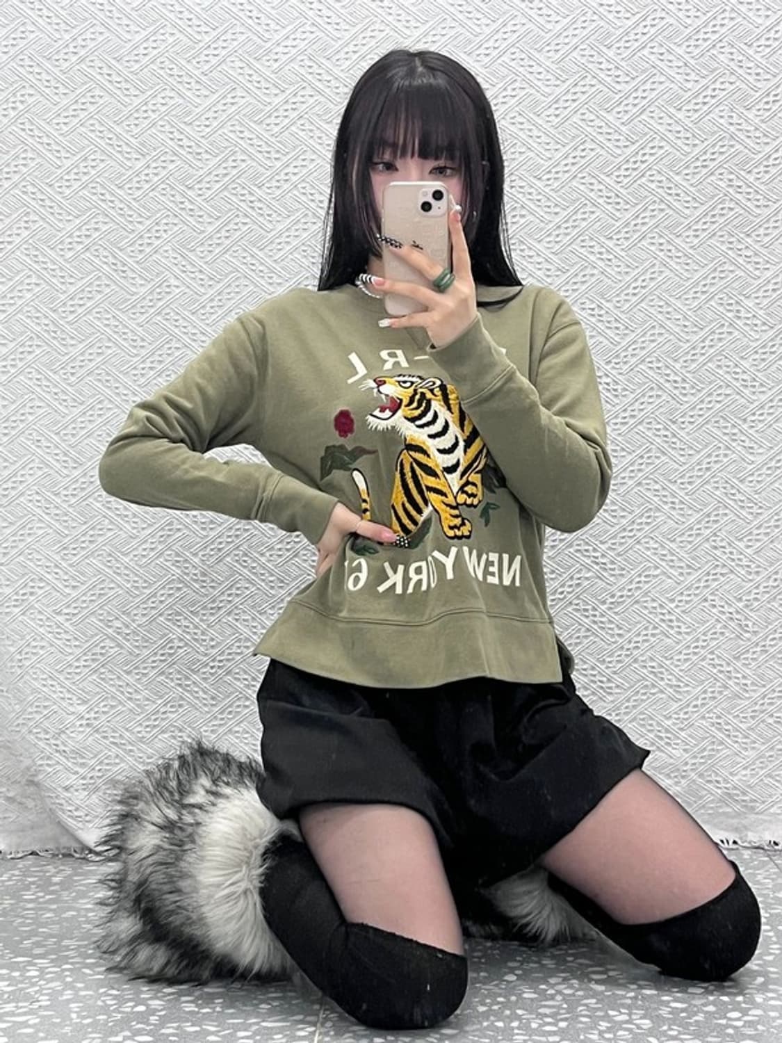 폴로 랄프로렌 올드스쿨 펑크 타이거 자수 맨투맨 XS C10536 상품이미지2