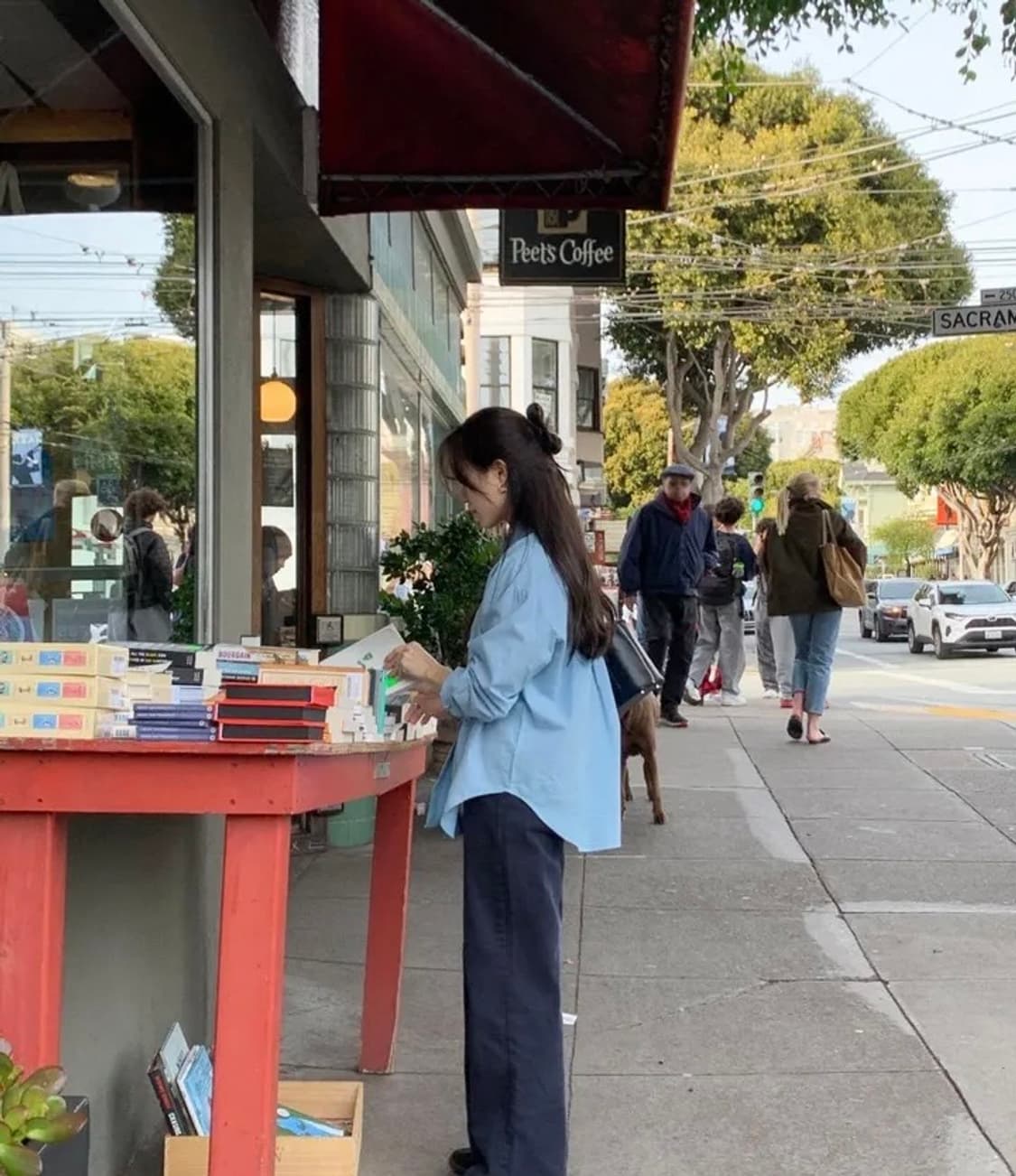 98도씨 PROJECT 스카이블루 루즈핏 셔츠 상품이미지4