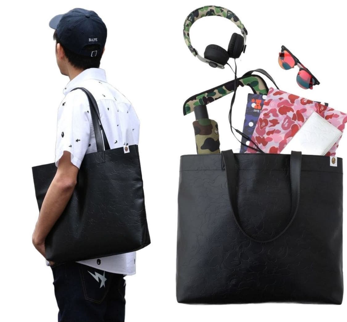 [새상품] bape 가죽 토트백  상품이미지1