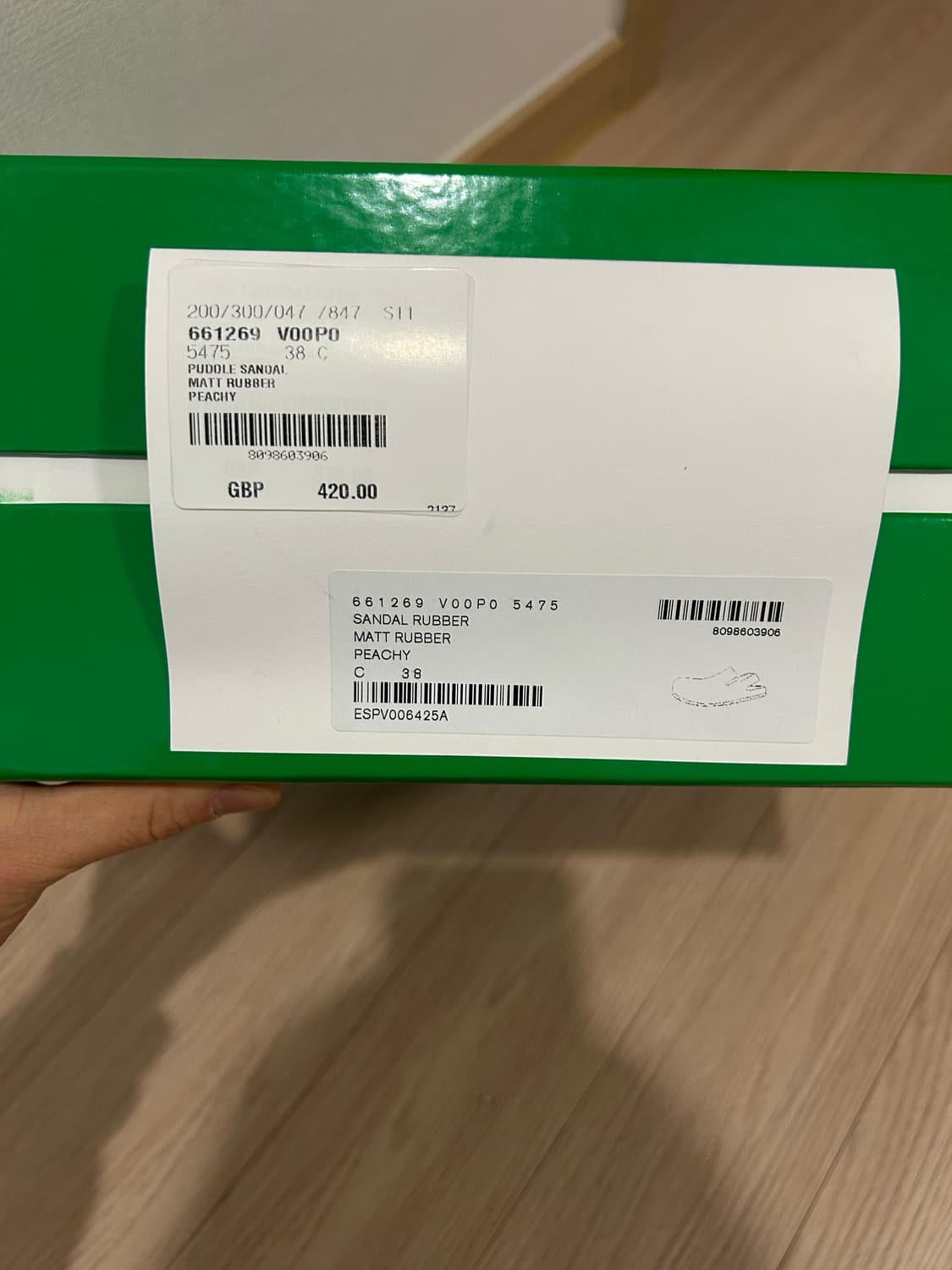 새상품) 보테가베네타 퍼들 샌들 상품이미지3