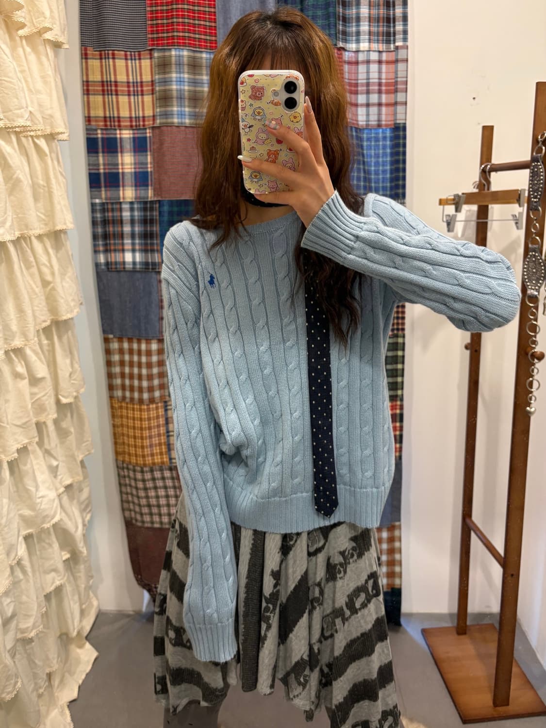 폴로 소라 꽈배기 니트 상품이미지1