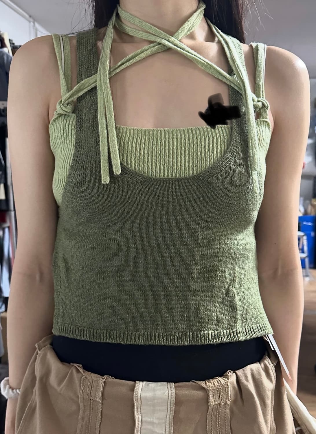 빔즈 재팬 (빔스 재팬) 레이어드 니트 나시 S사이즈 상품이미지1