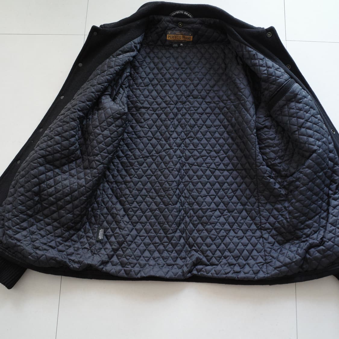 00s 쇼트 퍼펙토 울레더 바시티자켓 USA 상품이미지5