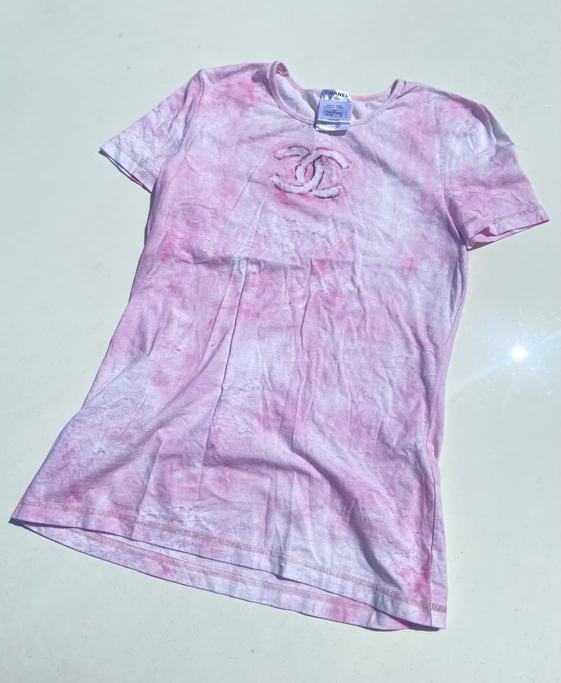 2009 Chanel 샤넬 크루즈 컬렉션 타이다이 로고 티셔츠 상품이미지4