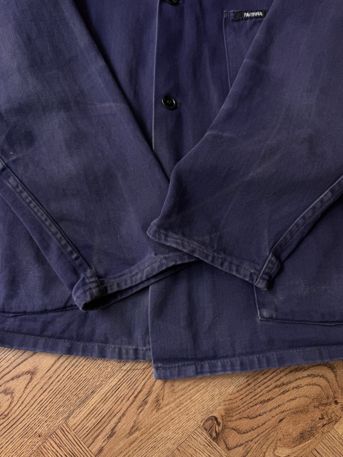 [L]빈티지 페이딩 베드포드 타입 몰스킨 프렌치 워크 자켓 상품이미지5