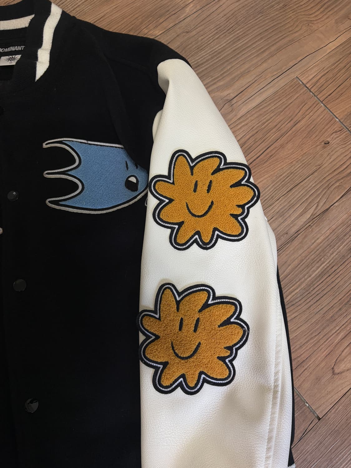 도미넌트 바시티 자켓 Weather Varsity Jacket Black 상품이미지4