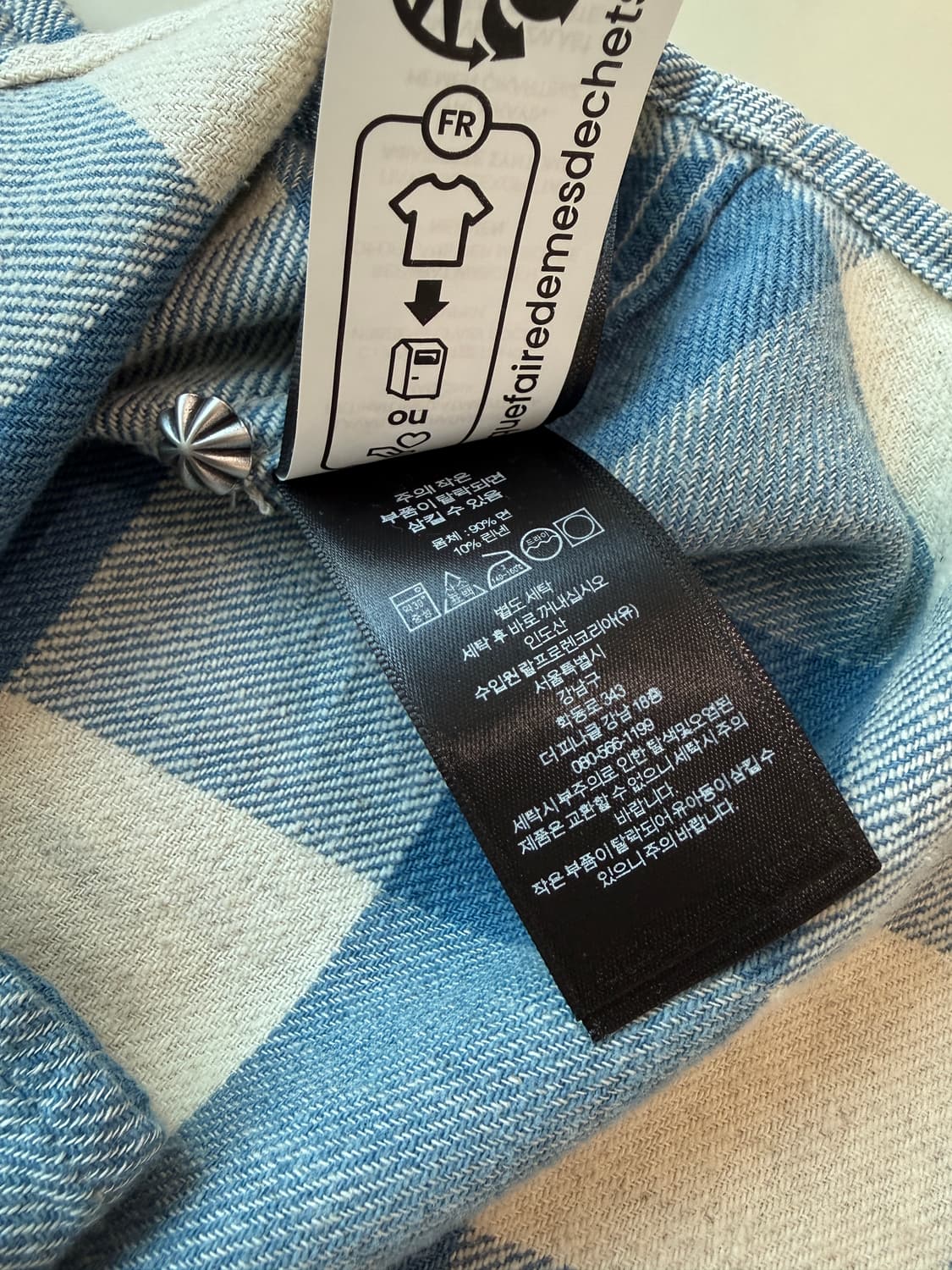 RRL 플레드 콘초 버팔로 웨스턴 셔츠 L(105) 상품이미지4