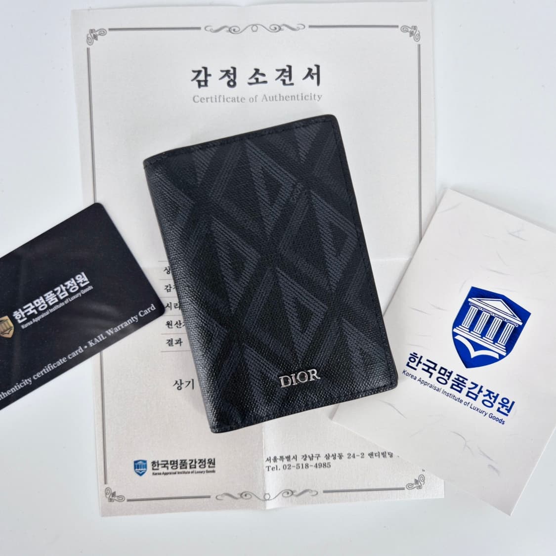 [감정완료] 디올 CD 다이아몬드 바이폴드 카드지갑 상품이미지1